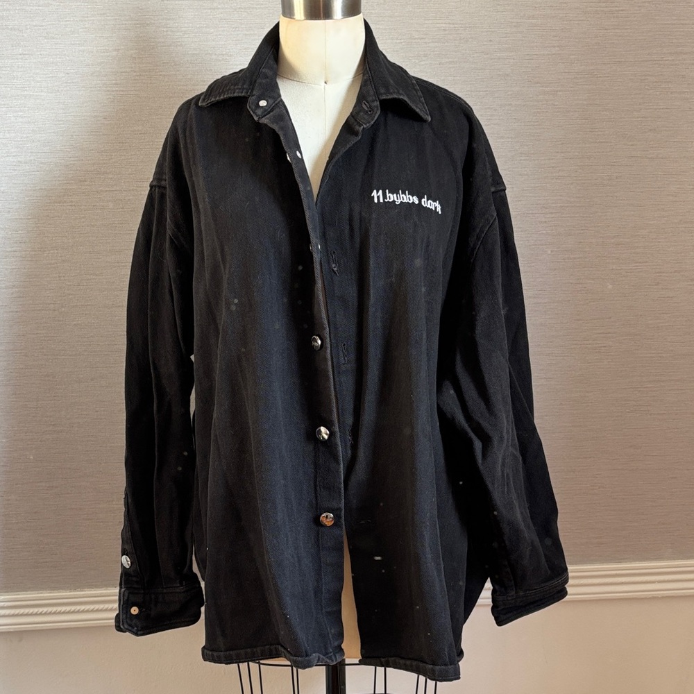 11 by Bybbs dark Black Denim Jacket